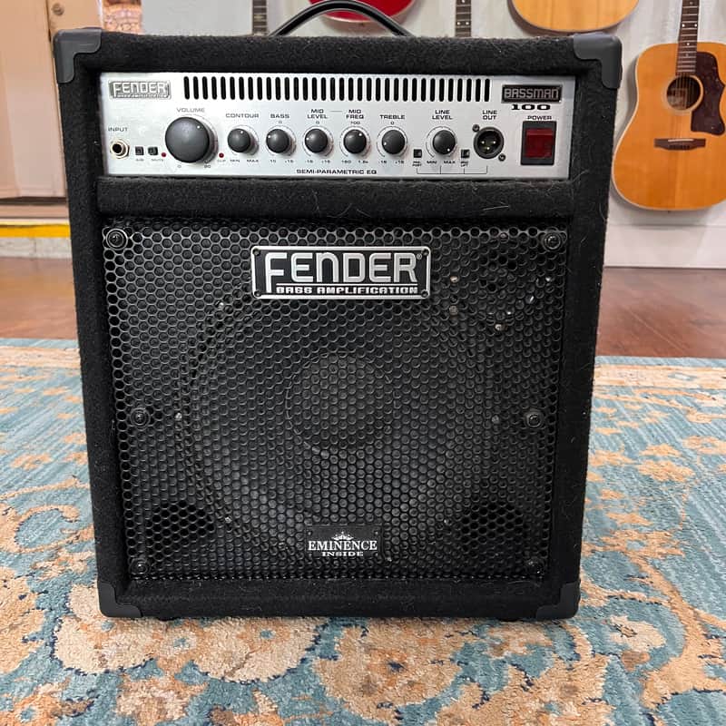 Fender Bassman 100 Combo Bass Amp - Black image 1