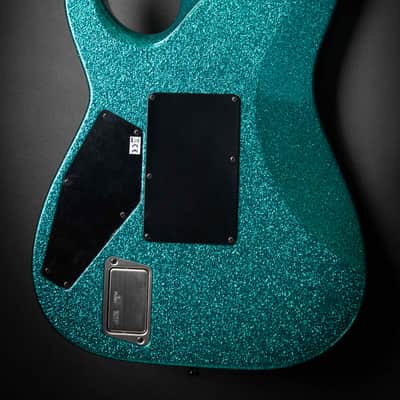 ESP Custom Shop M-II CTM FR-E Large Flakes Turquoise Sparkle (E6670252) image 9