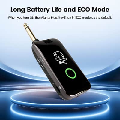 Mighty Plug Guitar and Bass Modeling Headphone Amplug with Bluetooth, 19 Effects, 6.35mm Phone Plug, Pocket Amplifier Built-in Rechargeable LiPo Battery 3.7V/1000mAh image 3