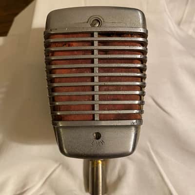 Shure Vintage 51 Dynamic Microphone 1950's Brushed Silver image 1