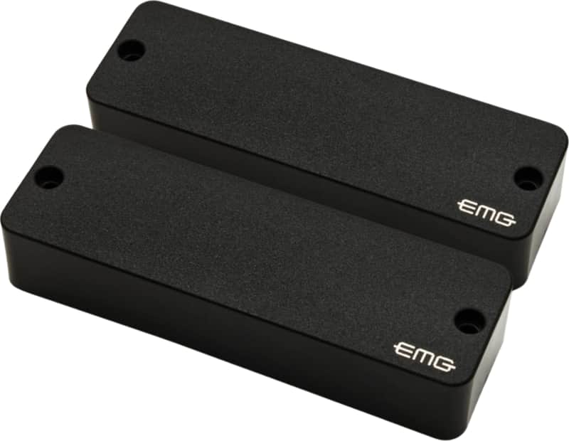 EMG E5W Slim Soapbar 5-String Bass Pickup Set, Black image 1