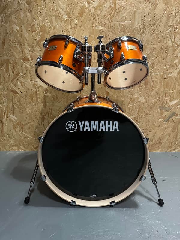 Stage Custom Birch (Honey Amber) 22” kick, 16” floor tom, 14” snare, 10” and 12” rack toms, 5pc Shell Pack image 1