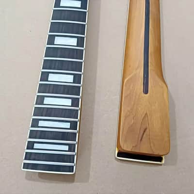 Roasted Maple Tele Style Guitar Neck, Rosewood Fingerboard 22 Frets image 5