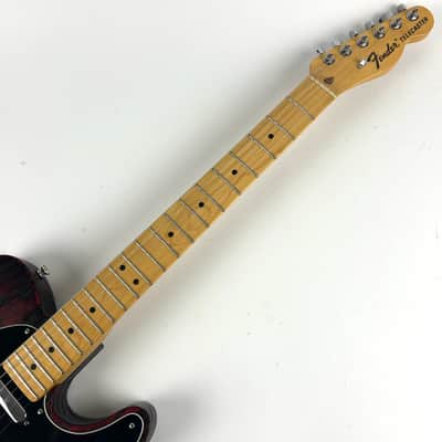 2015  USA Fender Limited Edition Sandblasted Telecaster Crimson Red w/ Fender Hard Travel Deluxe Case image 3