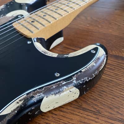 Fender Baritone Stratocaster Neck on MJT VTS Body 2022 - Polka-Dot image 3