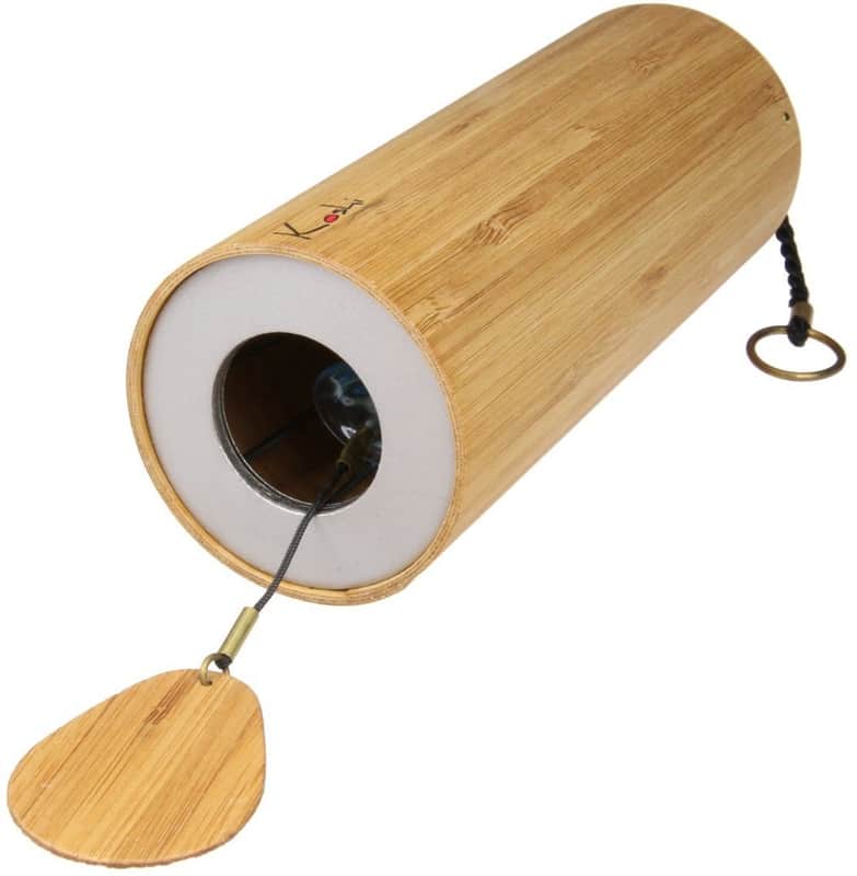 KOSHI (HOKEMA SHANTI) WIND CHIMES AQUA CARILLON ARTIGIANALE ACQUA IN BAMBOO FATTO A MANO IN FRANCIA SALDATO IN ARGENTO SU METALLO MADE IN EUROPE image 1