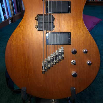 Wes Lambe Guitars 8S (8 string solidbody) 2007 Natural Mahogany image 2