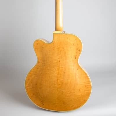 D'Angelico  Excel Cutaway Arch Top Acoustic Guitar (1958), ser. #2056, period black hard shell case. image 2