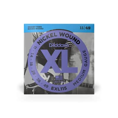 D'Addario EXL115 Nickel Wound Blues/Jazz Rock Electric Strings 11-49 image 2