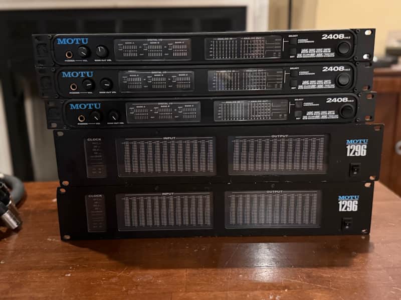 MOTU 2408 mk3 PCI Audio Interface 2000s - Black image 1