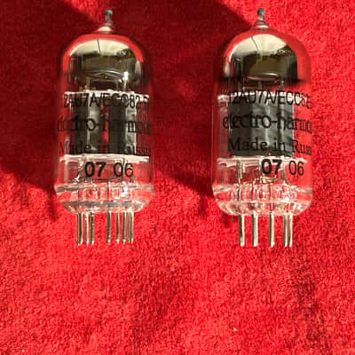 Electro-Harmonix 12AU7A/ECC82 EH | NEW Pair of Preamp/Amplifier Vacuum Tubes image 1