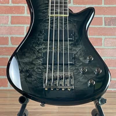 Schecter Stiletto Extreme-5 Bass Guitar - See-thru Black image 2