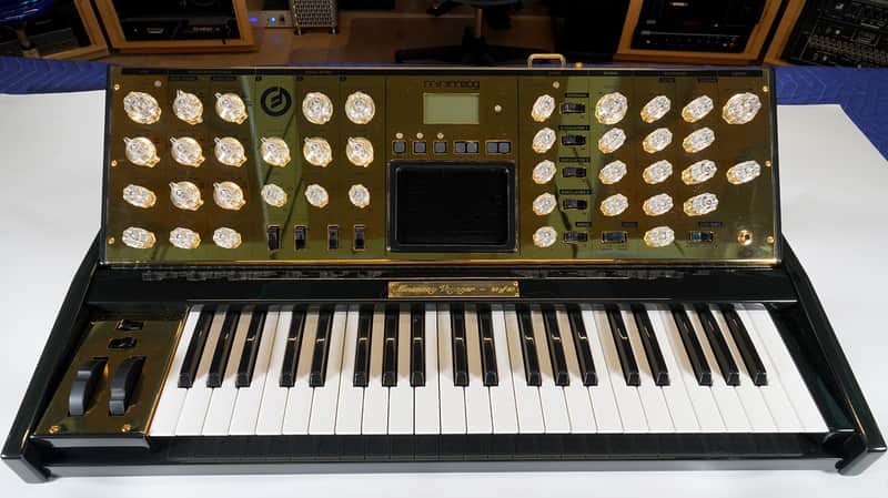 Moog Minimoog Voyager 10th Anniversary Gold Edition 44-Key Monophonic Synthesizer 2012 image 1