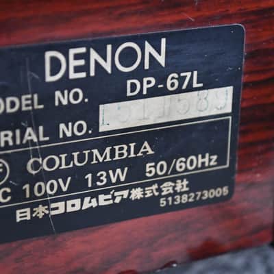 Denon DP-67L Direct Drive Record Player Turntable in Good Condition. image 23
