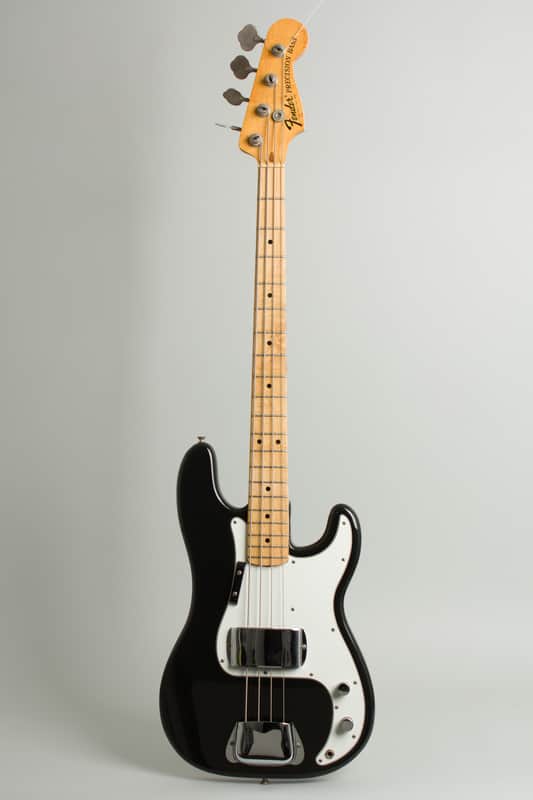 Fender  Precision Bass Solid Body Electric Bass Guitar (1975), ser. #647091, black tolex hard shell case. image 1