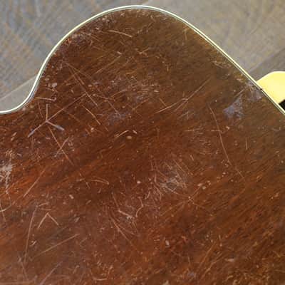 Vintage! 1950’s Kay Sherwood Deluxe Natural Acoustic Jumbo Guitar + Hard Case image 14