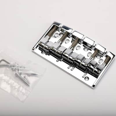 Gotoh 404BO-5 Bass Bridge 5-String Chrome image 3