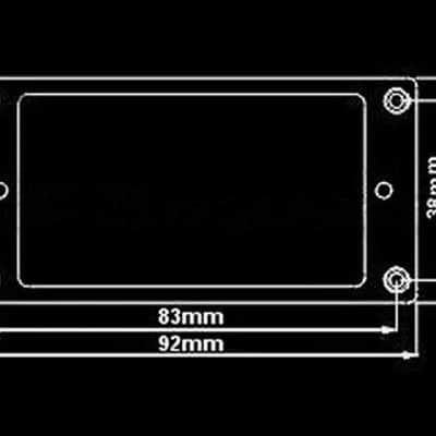 Blue Humbucker Pickup Mounting Rings Set – Neck & Bridge Trim Bezels (2pc) image 3