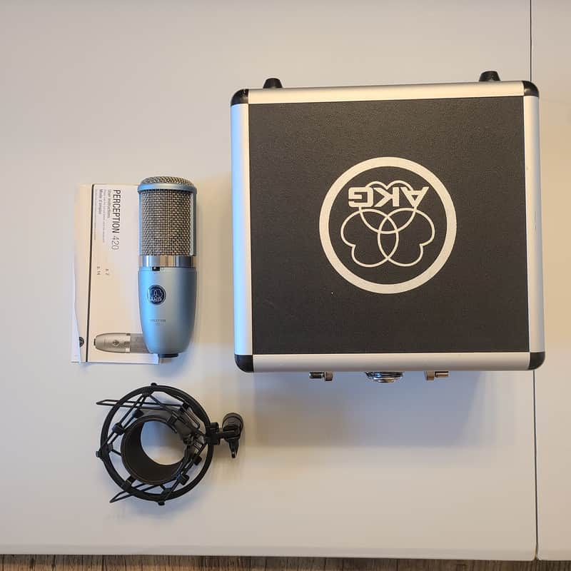 Modded AKG Perception 420 with case and shock mount image 1