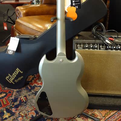 Gibson 1964 SG Standard Reissue Meastro Vibrola VOS Silver Mist Poly imagen 4