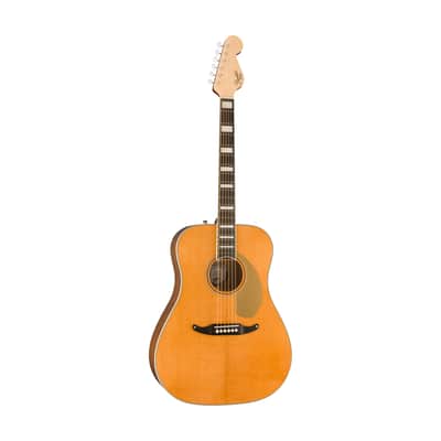 Fender King Vintage Acoustic Guitar w/Case, Aged Natural image 3