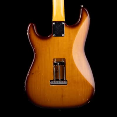 Used Partscaster S-Style Whiskey Sunburst Electric Guitar image 8