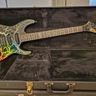 1980's Kramer American Pacer II 1989 guitar Holoflash Crackle Floyd Seymour Duncans VIDEO WOW image 10