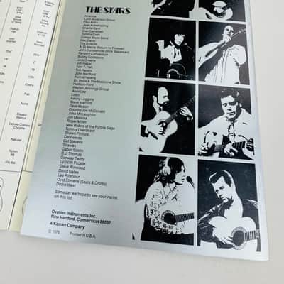 Ovation "The Guitars of the Stars" Catalog 1976 image 3