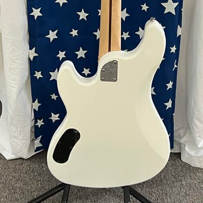 Cort GB54JJ OW 4-String Bass Guitar 2018 - Olympic White with Soft Case image 11