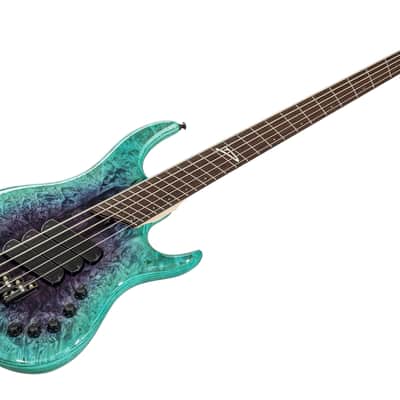 Dingwall Z3 5 Custom Shop - Purple to Turquoise Reverseburst image 1