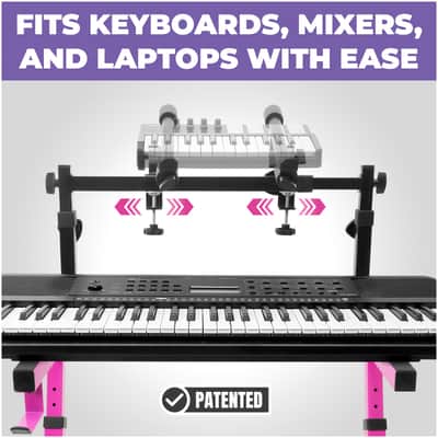 Liquid Stands 2 Tier Keyboard Stand Attachment - Adjustable for 54-88 Key Music Keyboards & Synths image 6