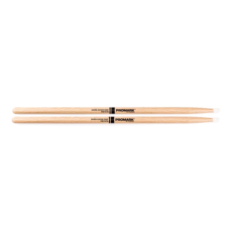 Promark Shira Kashi Oak 747 Nylon Tip drumstick image 1