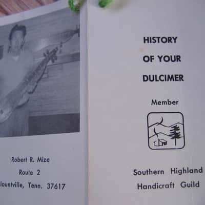 Robert R. Mize Mountain Dulcimer 1979 Cherry - Price Drop image 8