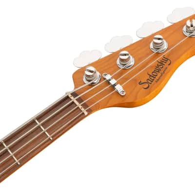 Sadowsky MetroExpress 21-Fret Vintage J/J Bass, Morado Fingerboard, 4-String - Solid Olympic White High Polish image 7