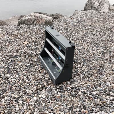 9U Eurorack Case Powered (or not), 84 o 104 hp, patched resealable modular synthesizer image 20