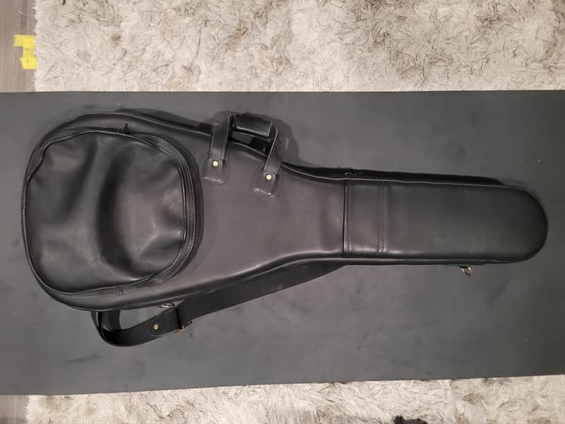 Immagine Glenn Chronkite Black Leather Les Paul Gig Bag - 1