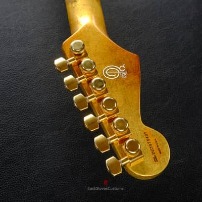 Fender American FSR Deluxe Stratocaster 24k Pure Gold Leaf ‘69 Custom Shop Abigail Ybarra pups Relic image 21
