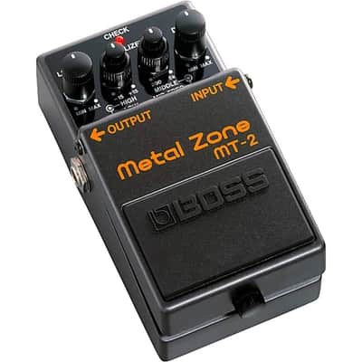 Boss MT-2 Metal Zone Effects Pedal (Silver Label) - Black image 1