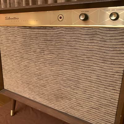 Silvertone Model 4707 45-Watt 1x12 Organ Amplifier 1960s - Wood with Wheat Grille image 2