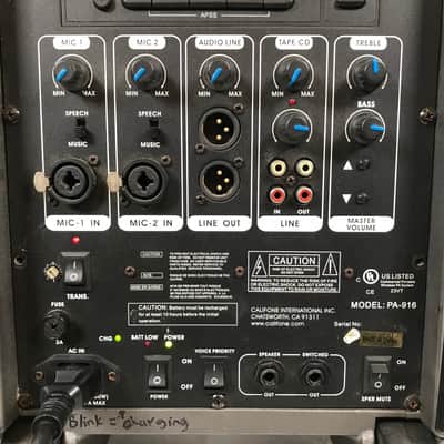 Califone Model PA-916 Portable PA Amplifier Speaker image 11