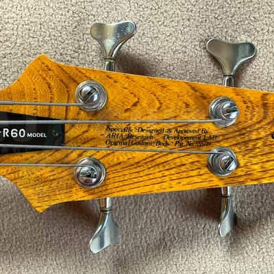 ARIA PRO II SB-R60 1981 w/OHSC - *RARE* ALL ORIGINAL MATSUMOKU BASS image 5