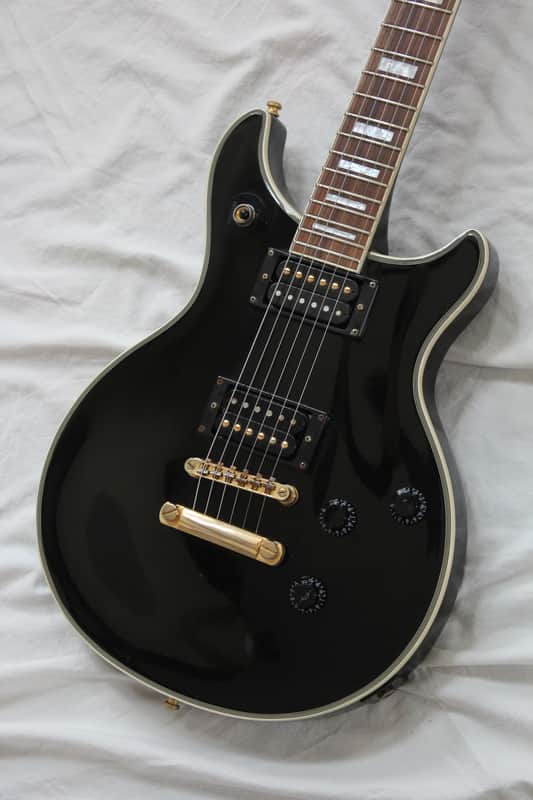 2010 Epiphone Tak Matsumoto Signature DC Les Paul Custom Electric Guitar - Ebony Finish + OHSC image 1