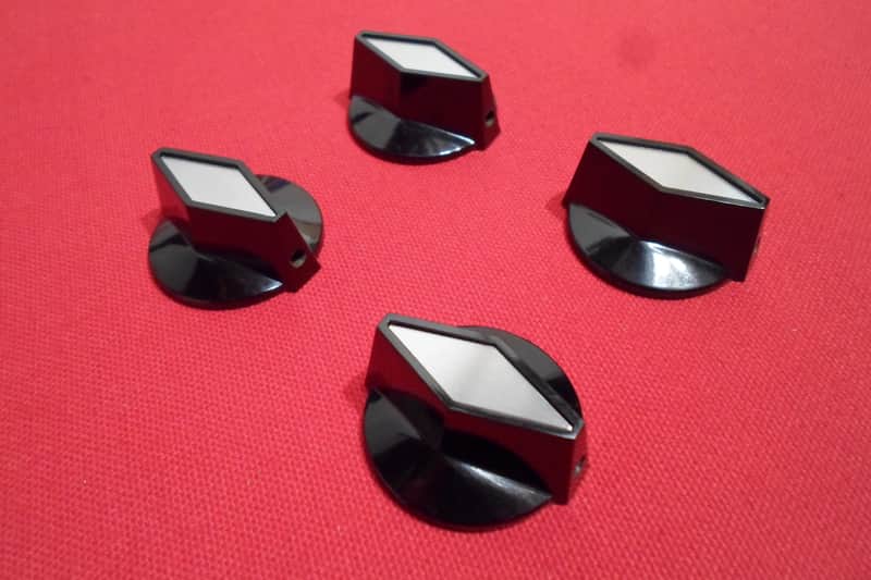 Rickenbacker Rogan TV knob  Black/Silver image 1