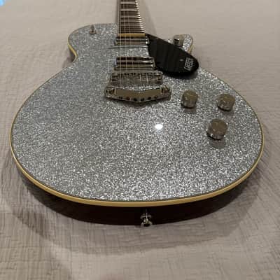 Gretsch G6229 Players Edition Jet guitar 2019 Silver Sparkle w/ Supertrons image 7