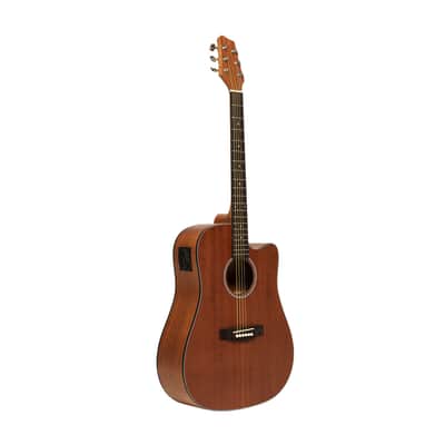 Stagg SA25 DCE MAHO Dreadnought Cutaway Sapele Top Okoume Neck 6-String Acoustic-Electric Guitar image 1