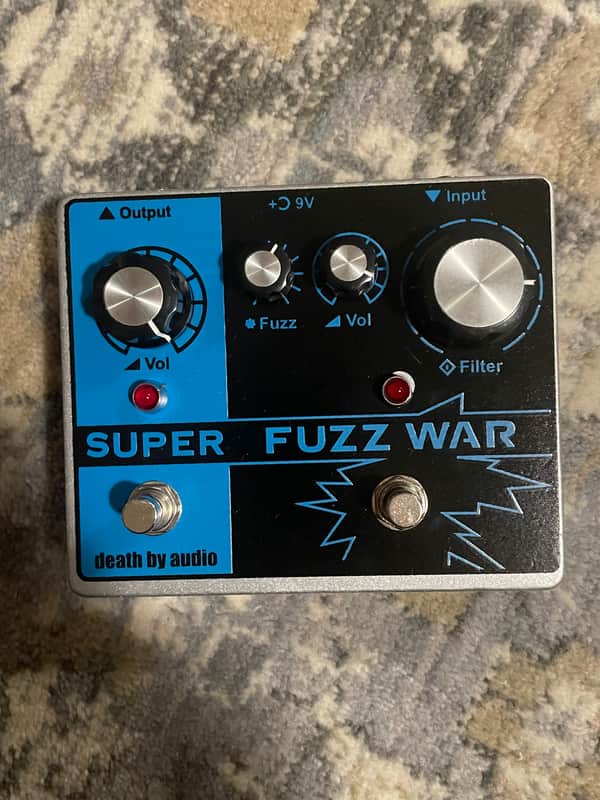 Death By Audio Super Fuzz War Tremolo/Fuzz 2017 - Black/Blue image 1