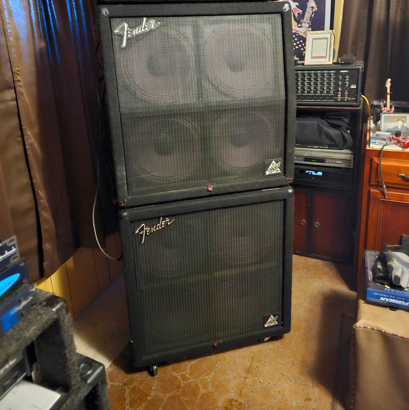 Fender  HM-4-12 A & B 80's? - Black fur image 1