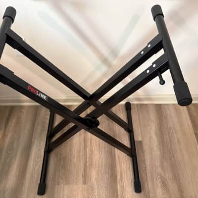 ProLine PL4KD Double Braced Keyboard Stand In Mint Condition Brand New From Guitar Center Never Used Great Keyboard Stand image 3