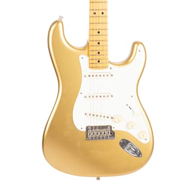 2020 Fender Lincoln Brewster Stratocaster Electric Guitar, Maple FB, Aztec Gold, LB0XXXX image 4