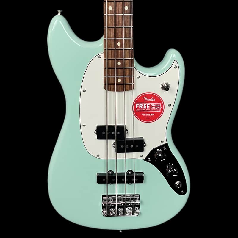 Fender Limited Edition Mustang PJ Short Scale Bass in Surf Green image 1